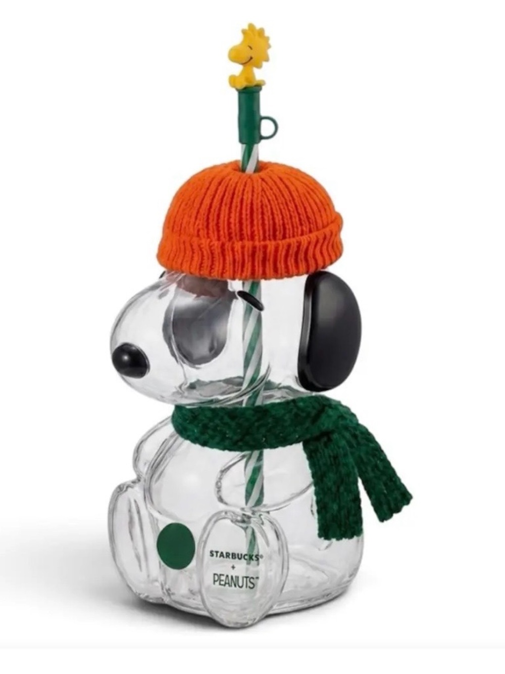Starbucks x Peanuts Snoopy Glass Cup * Authentic